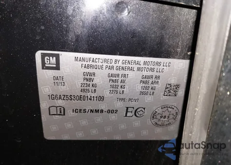 2014 Cadillac Cts Premium z USA, uszkodzony, nr VIN 1G6AZ5S30E0141109